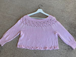 DBD Lightweight Cropped Sweater in Pink