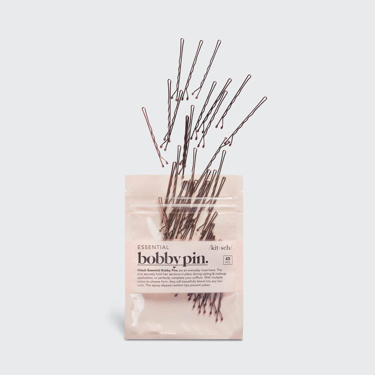 KITSCH - Essential Bobby Pins 45pc - Brown