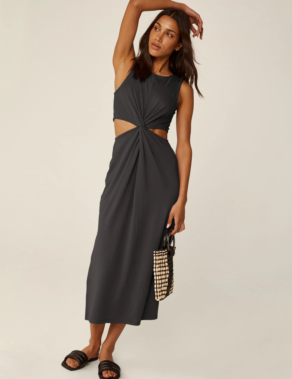 Beyond Yoga Around The World Front Twist Dress
