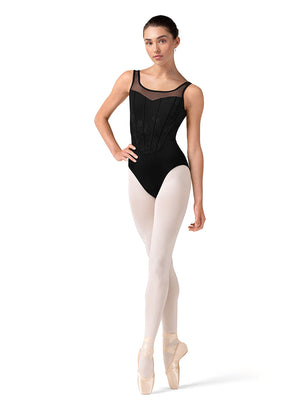 Bloch Isabella Embroidered Corset Tank Leotard
