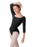 Mirella Zephyr Scoop Neck Low Back 3/4 Sleeve Leo