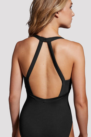 Mirella Black Label Halter Leotard