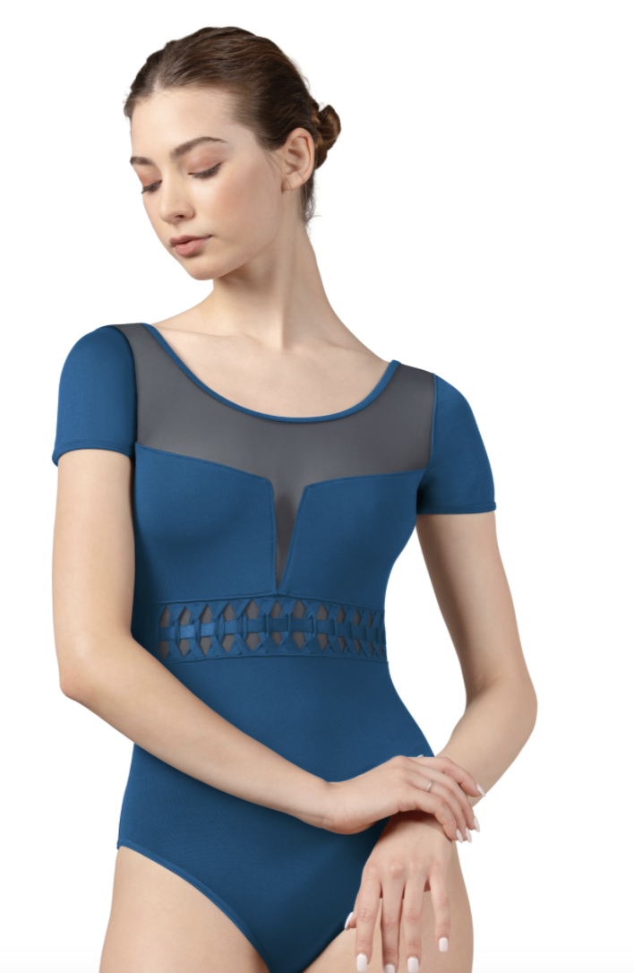 Bloch Twist Scoop Neck Cap Sleeve Leotard