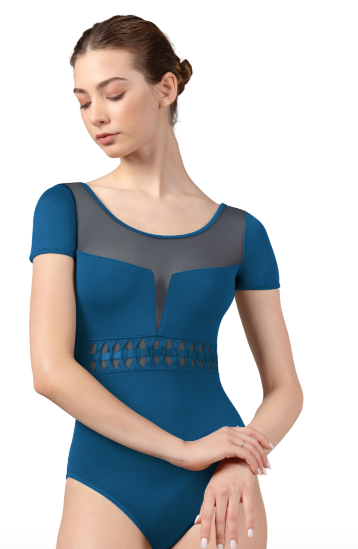 Bloch Twist Scoop Neck Cap Sleeve Leotard