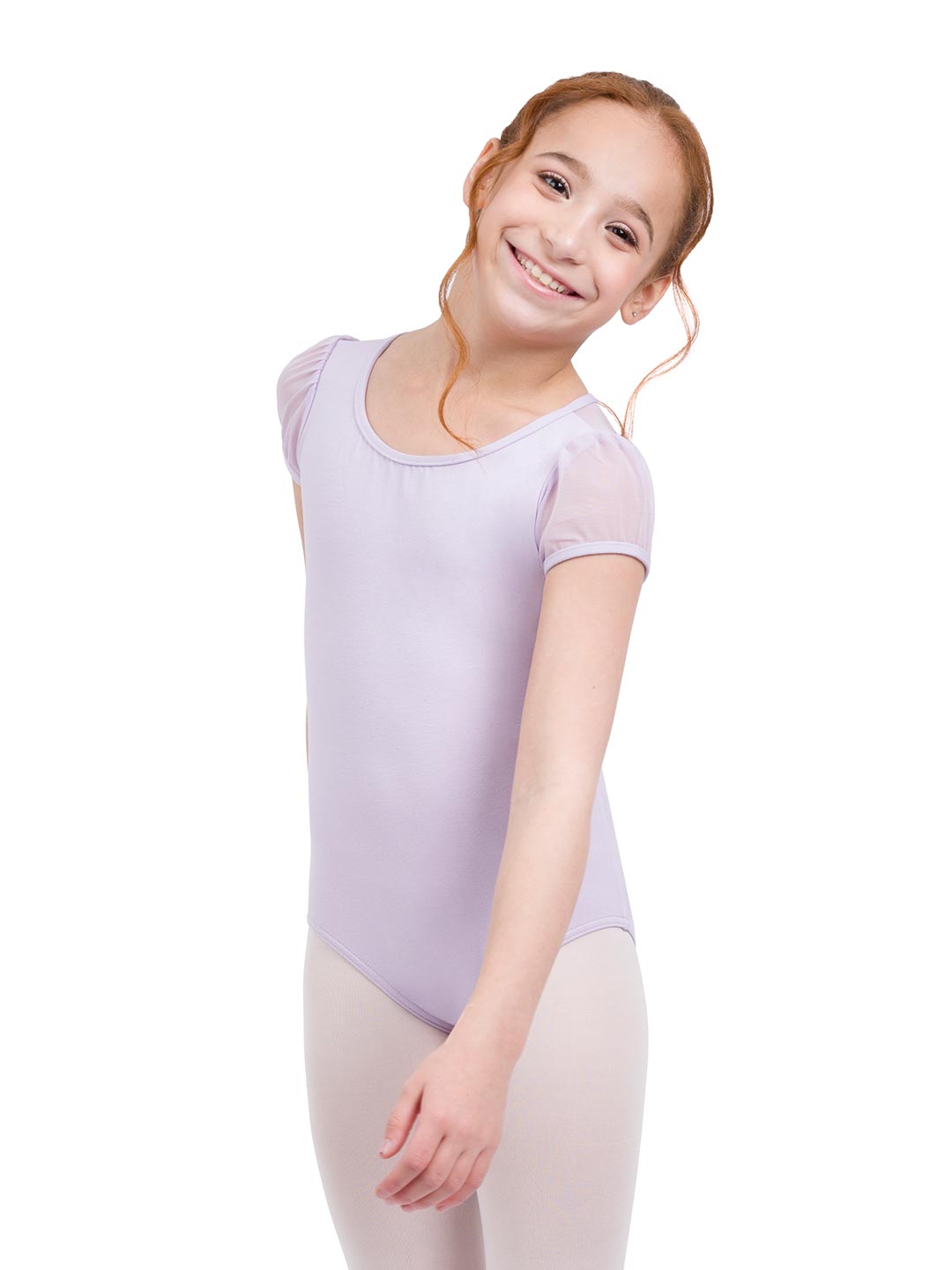 Capezio Puff Sleeve Keyhole Back Leotard