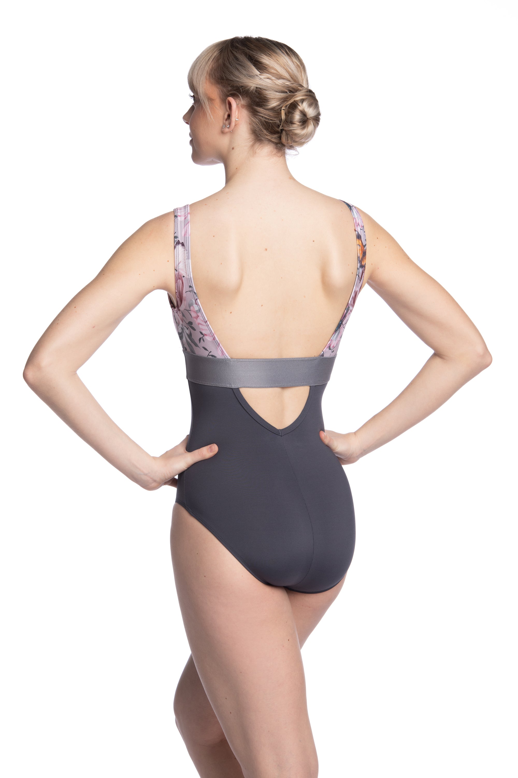 Ainsliewear Manon Leotard with Butterfly Bloom Print