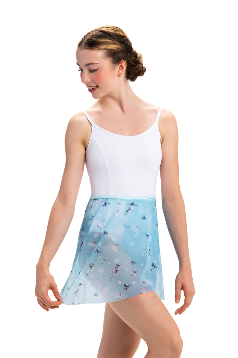 Ainsliewear Mesh Wrap Skirt in Nutcracker Print 2022