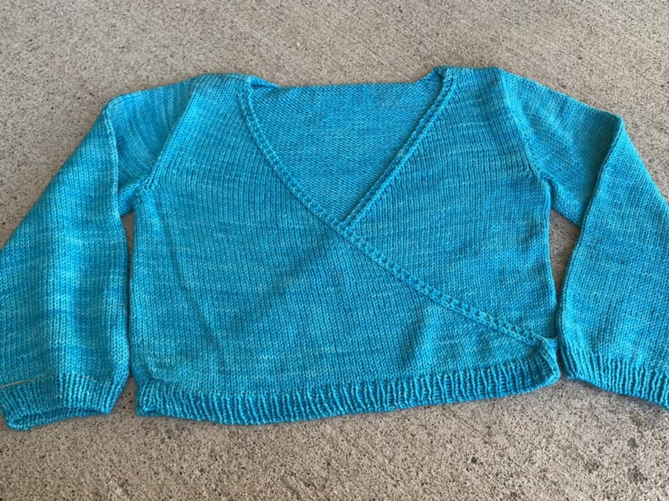 DBD Wrap Front Merino Wool Sweater
