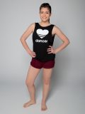 Sugar & Bruno Heart Dancer Low Back Tank