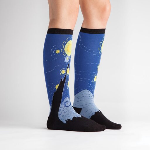 Sock It To Me Knee High Starry Night