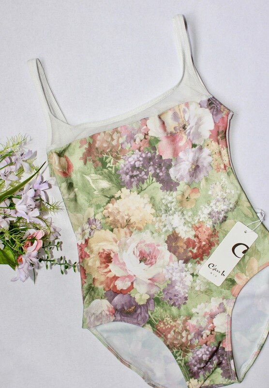 Class In Spring Floral Leotard