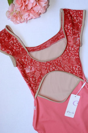 Class In Floral Lace Leotard