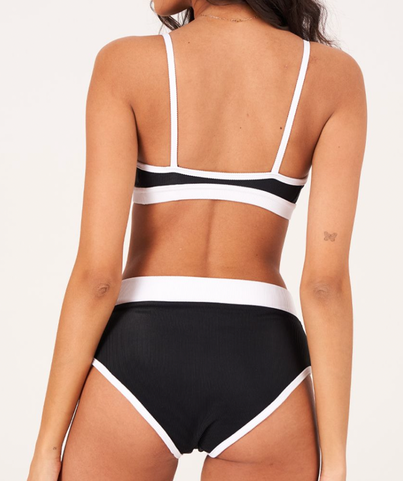 Onzie Colour Block Ribbed Bikini Top