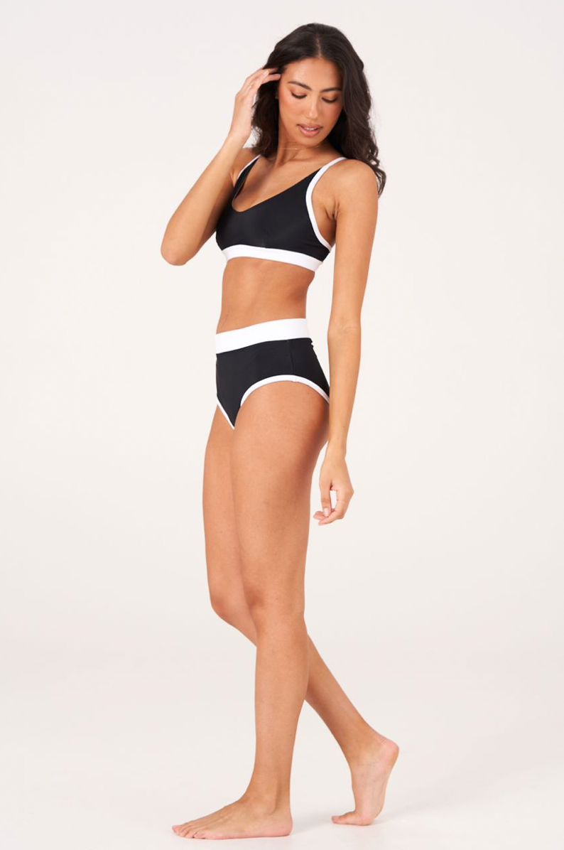 Onzie Colour Block Ribbed Bikini Top