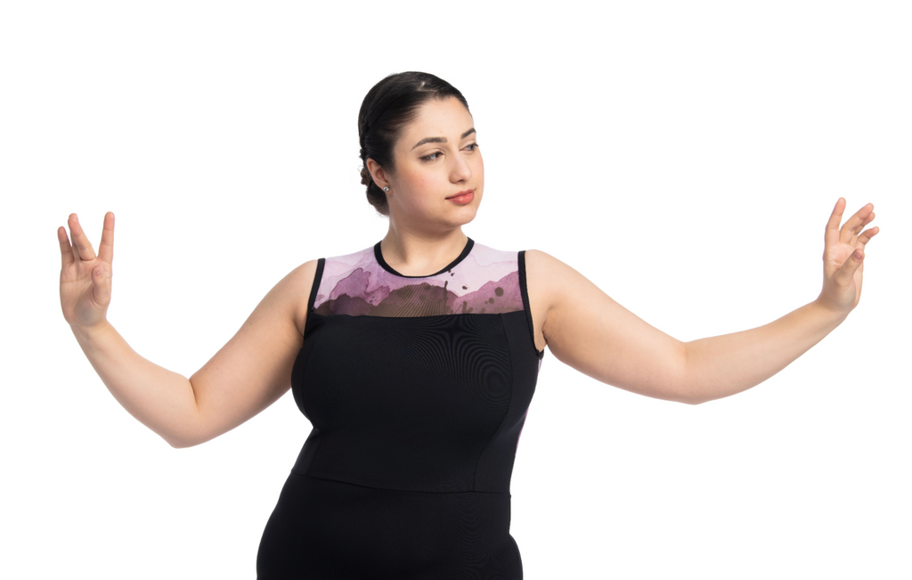 Ainsliewear Melanie Leotard with Aura Print