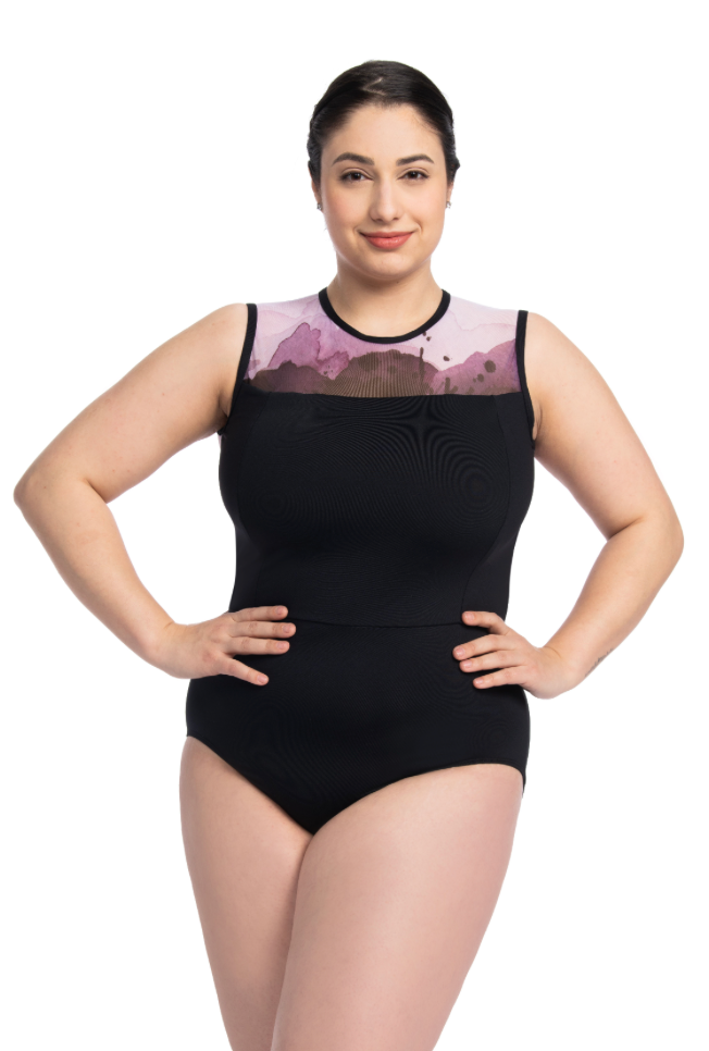 Ainsliewear Melanie Leotard with Aura Print