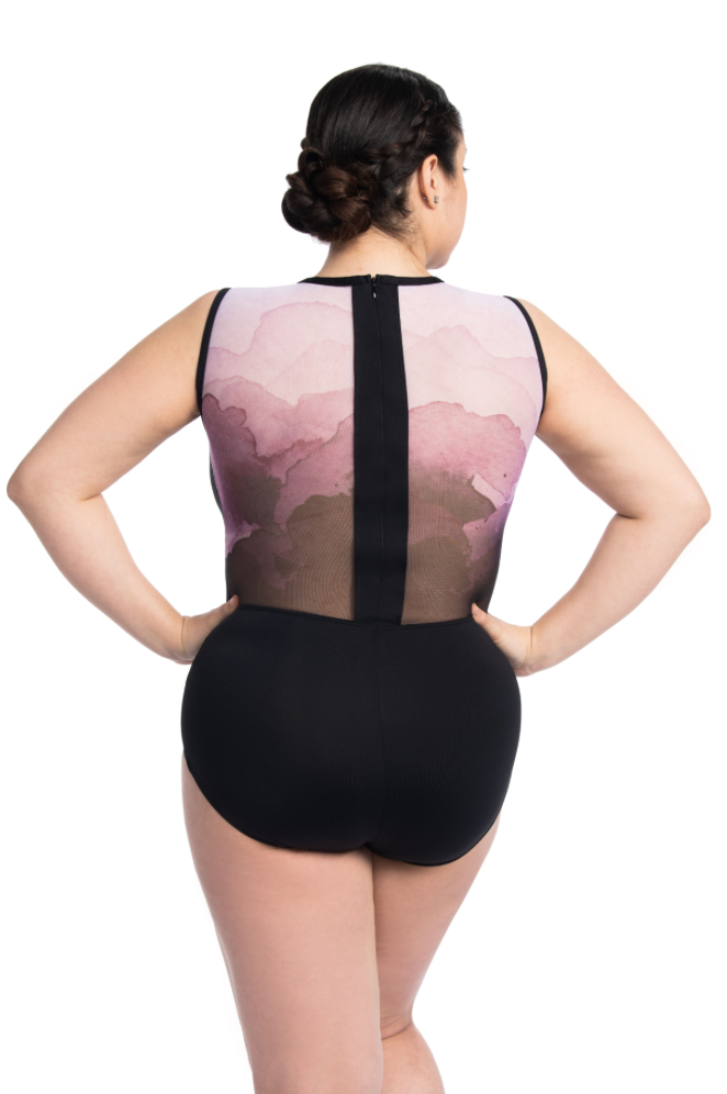 Ainsliewear Melanie Leotard with Aura Print