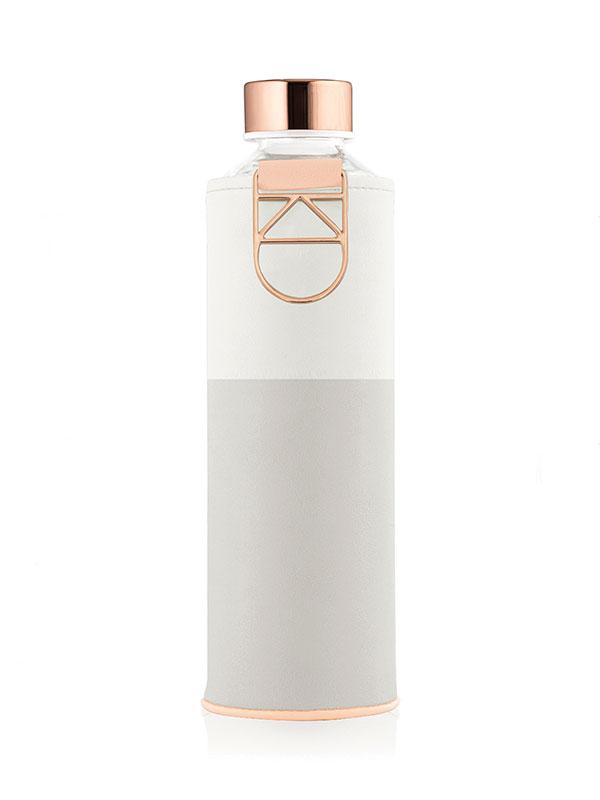 Equa Glass Water Bottle with Faux Leather Case