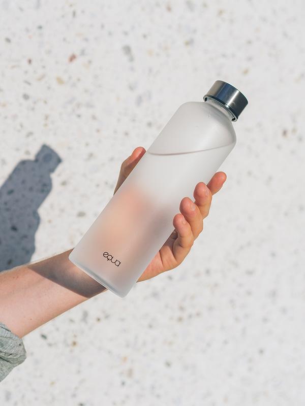 Puffy Cream Glass Bottle by EQUA – EQUA - Sustainable Water Bottles